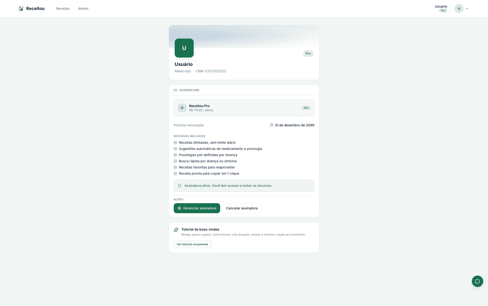 Analytics de uso (admin) - buscas, cópias e as situações clínicas mais usadas.